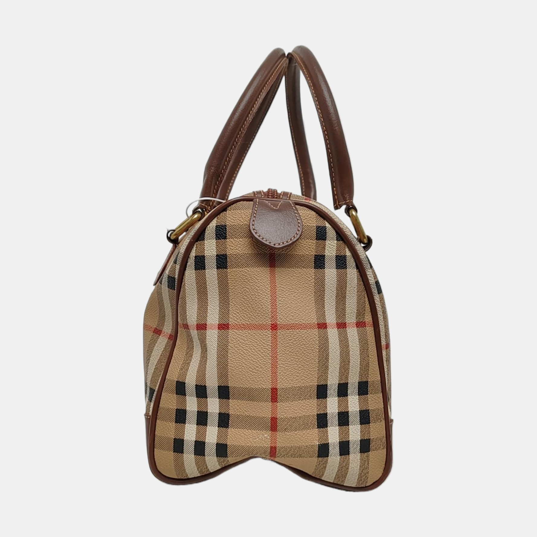 Coated Canvas Top Handle Bag Multicolor