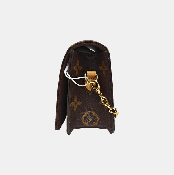 Lily Monogram Coated Canvas Brown