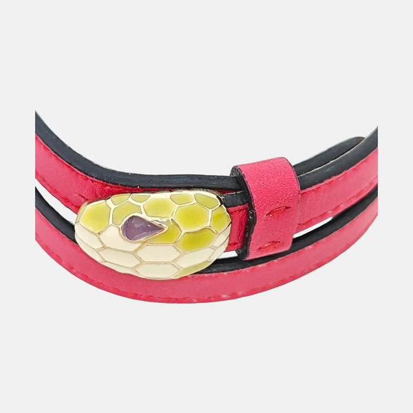 SERPENTI Brass Red Bangle