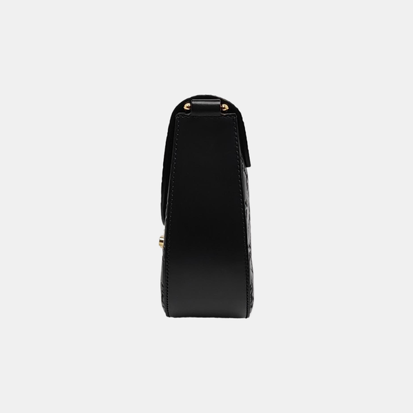 Padlock Medium Monogram Calfskin Black