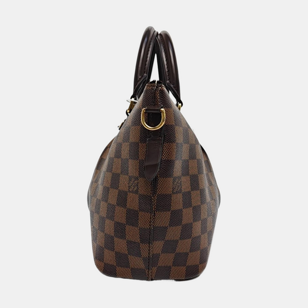 SIENA Damier Ebene Coated Canvas Brown