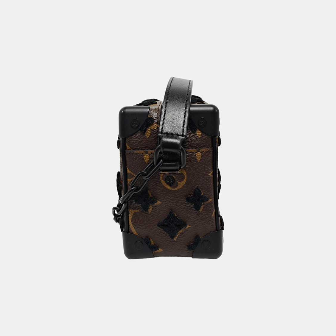 SOFT TRUNK Mini Monogram Coated Canvas Brown