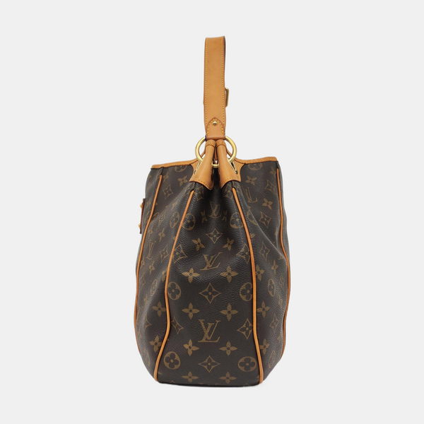 GALLIERA PM Monogram Coated Canvas Brown