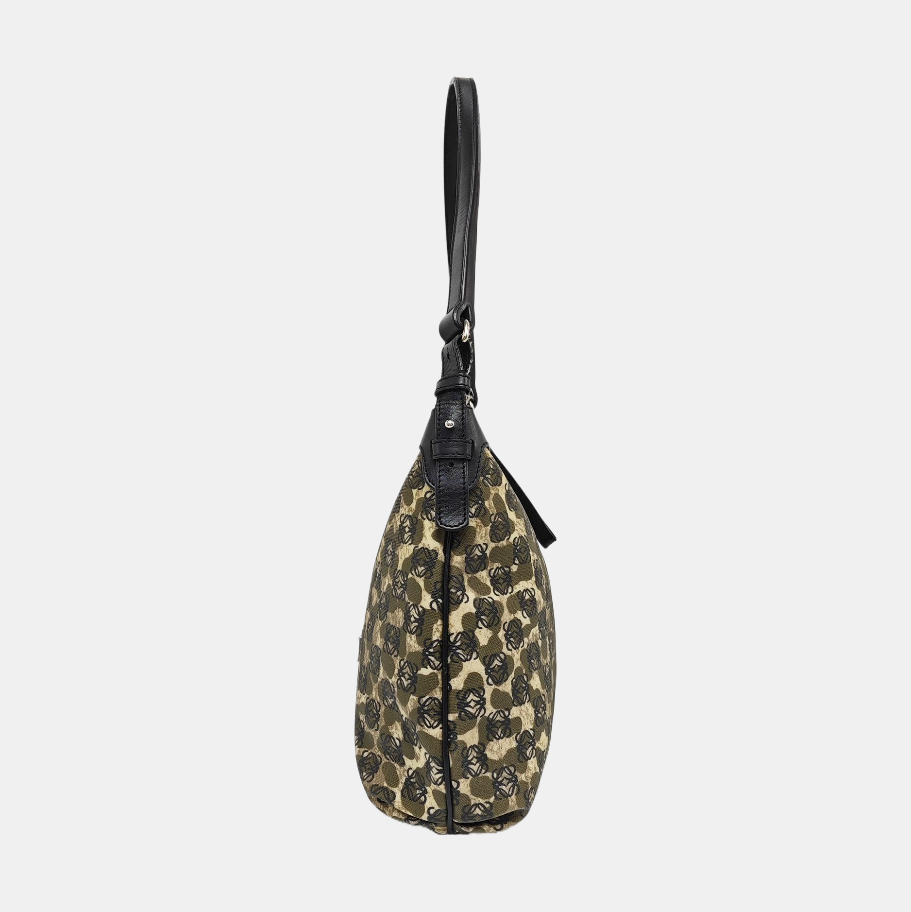 Coated Canvas Tote Bag Green
