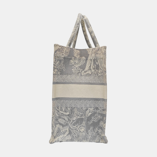 Book Tote Medium Fabric Gray