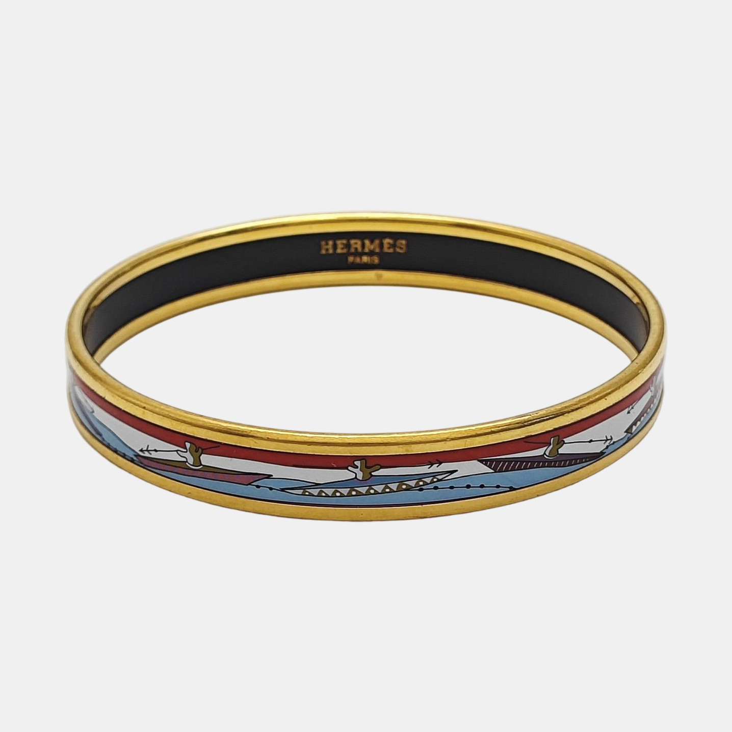 Email Metal Gold Bangle
