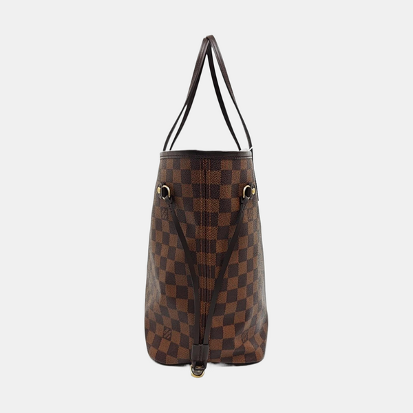 NEVERFULL MM Damier Ebene Coated Canvas Brown