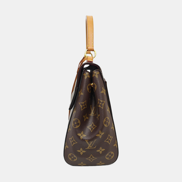 CLUNY MM Monogram Coated Canvas Brown