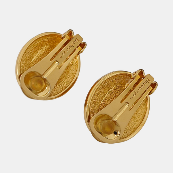 Synthetic Material White Clip On Earrings