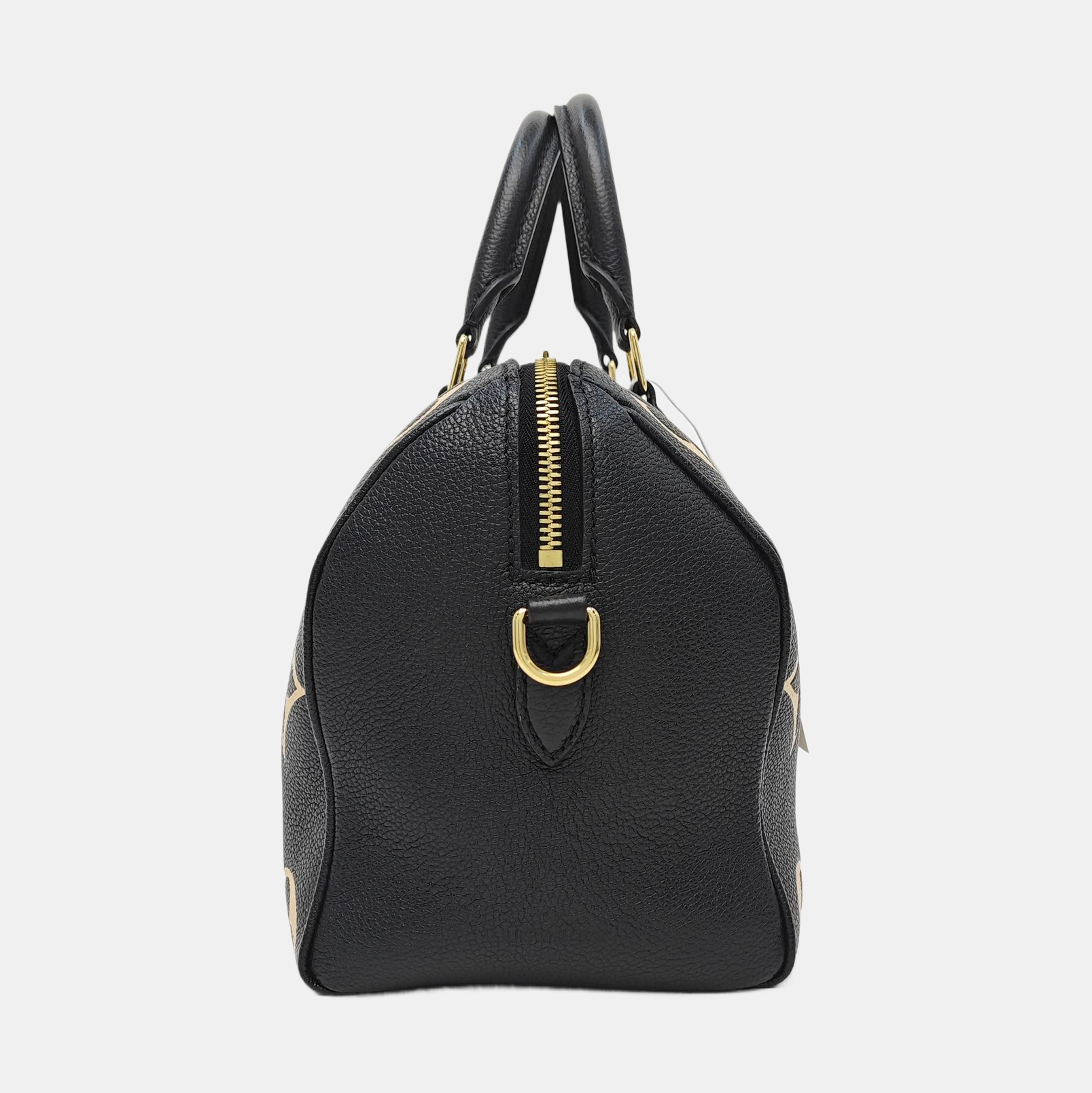 SPEEDY 25 Monogram Calfskin Black