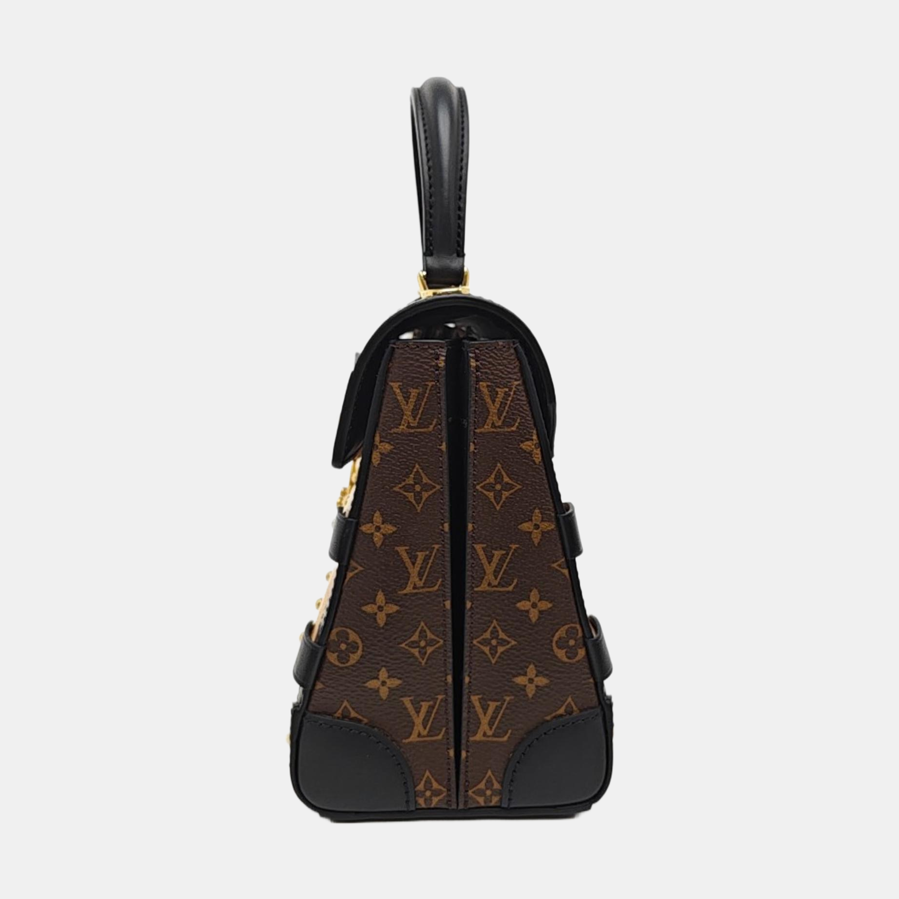 TRIANON PM Monogram Coated Canvas Brown