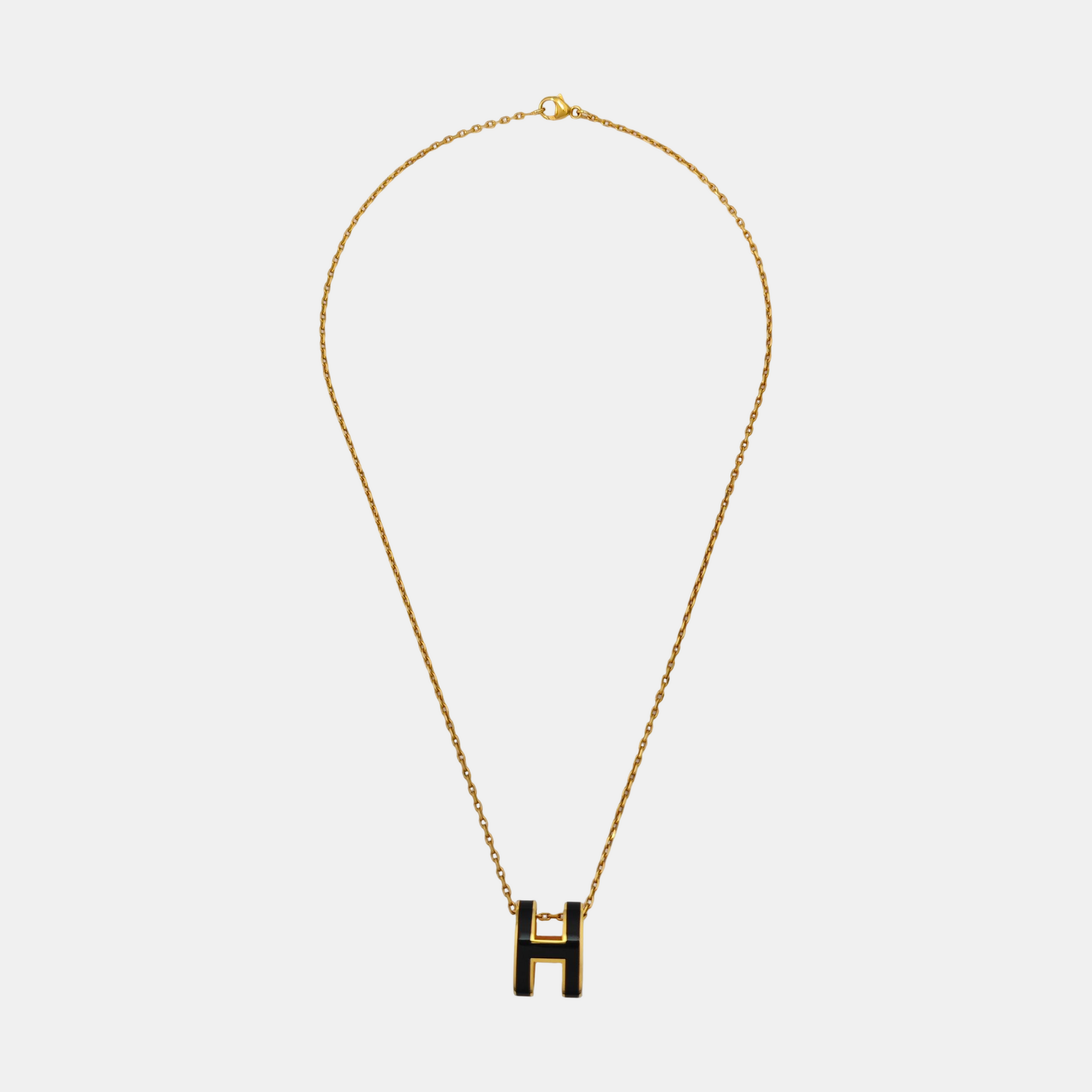 Pop H Metal Rose Gold Necklace