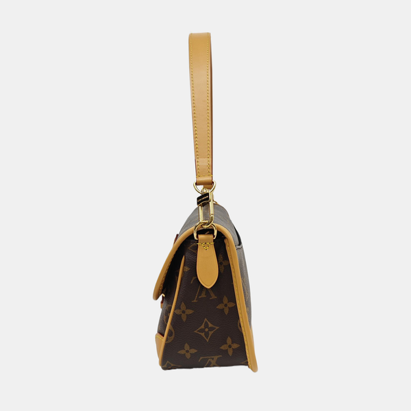 DIANE Monogram Coated Canvas Brown