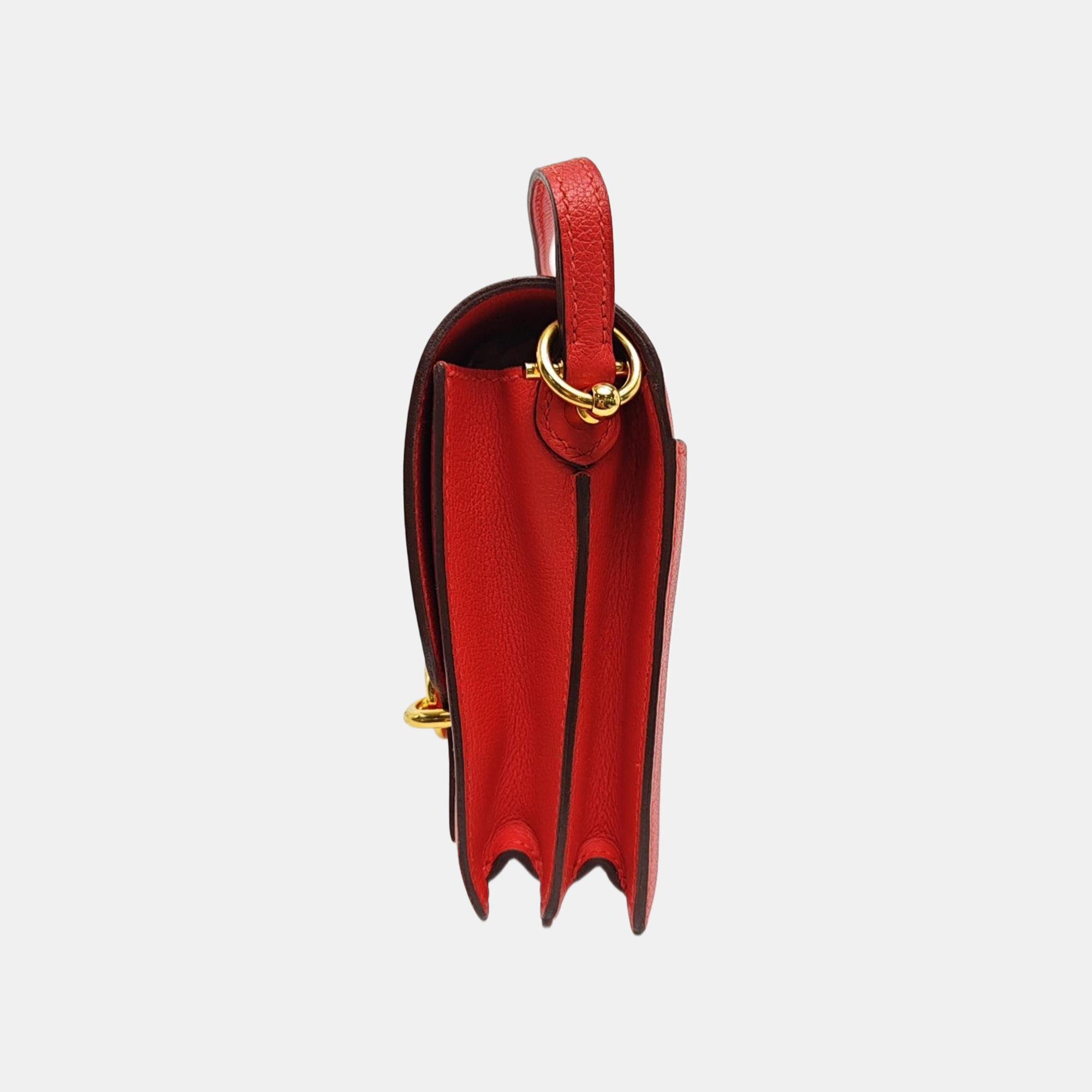 Authenticated pre-owned  Roulis Mini Evercolor Red - Shoulder Bag at Looply
