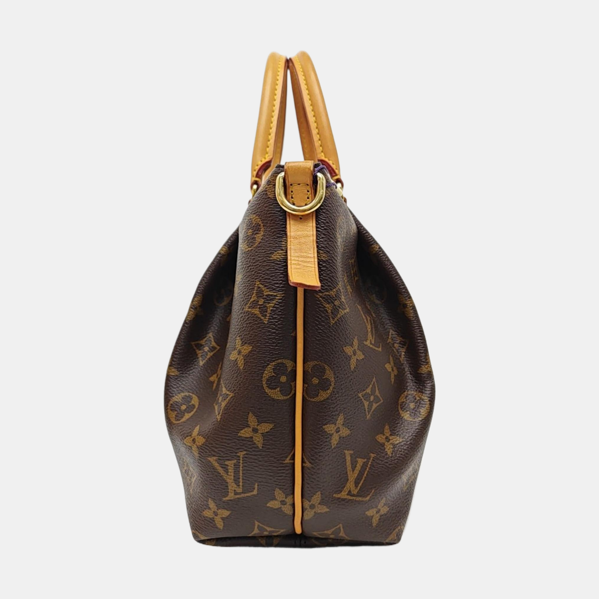 TURENNE Monogram Coated Canvas Brown