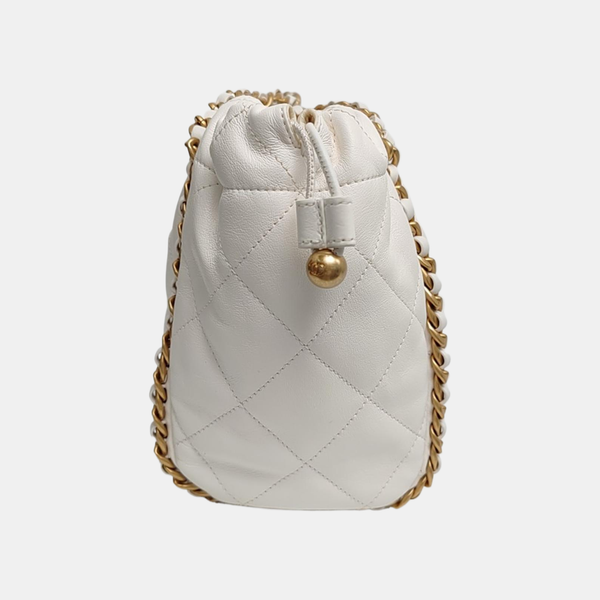 Quilted Calfskin White