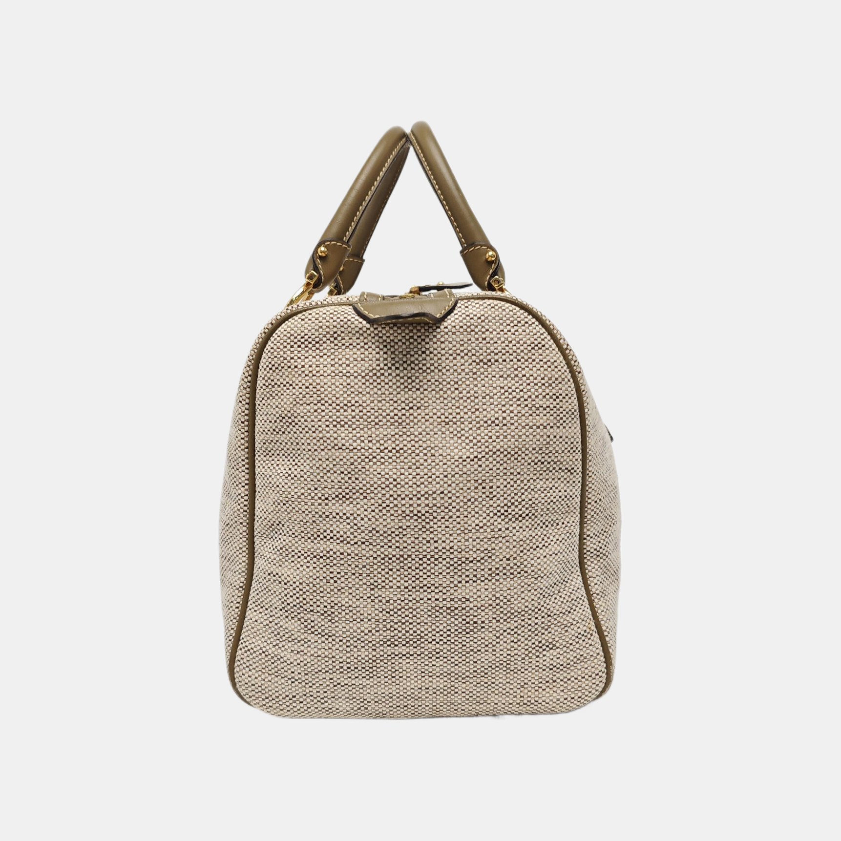 Canvas Top Handle Bag Beige