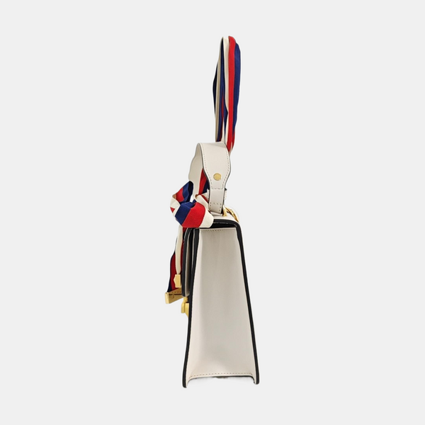 Sylvie Small Calfskin White