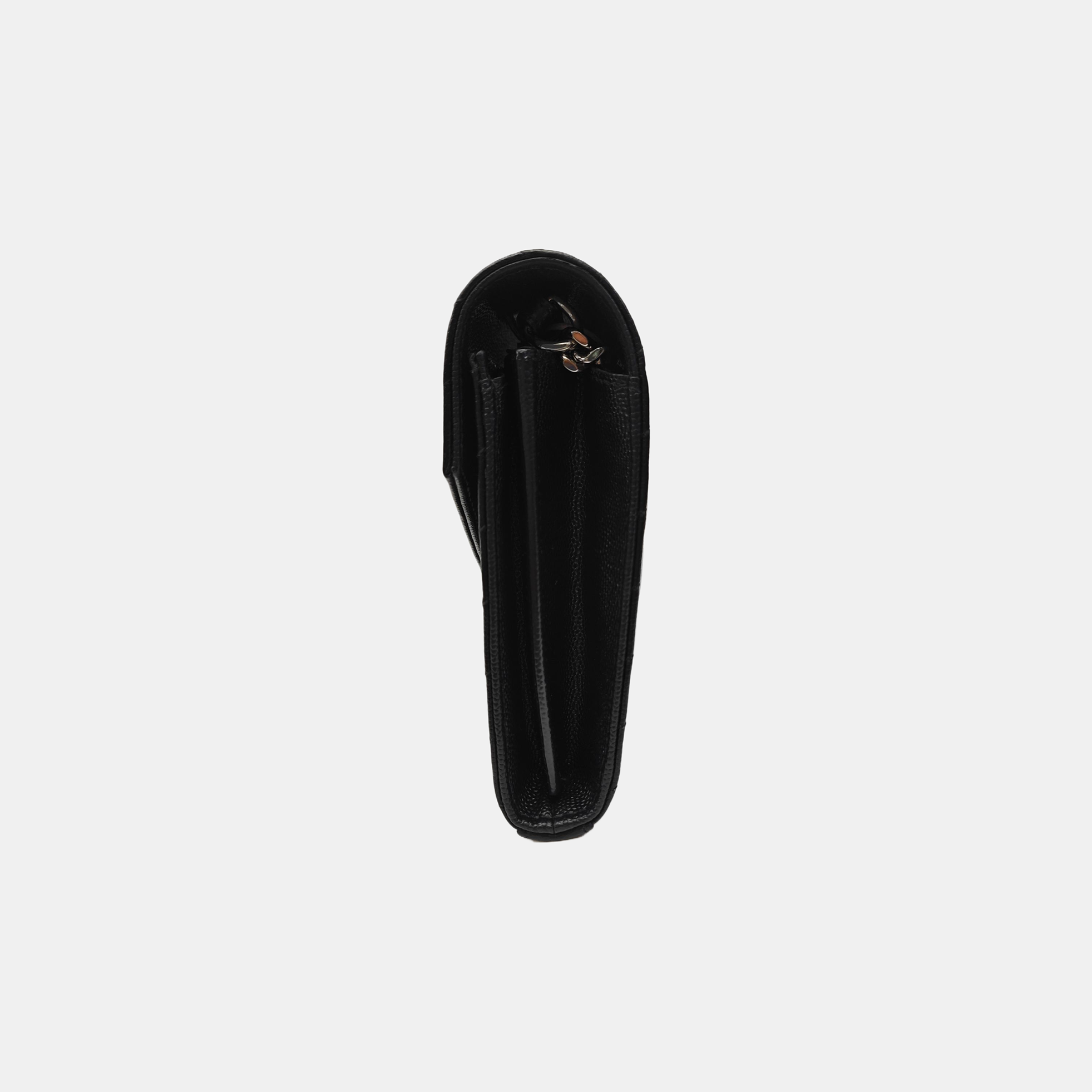 MONOGRAM Medium Chevron Calfskin Black