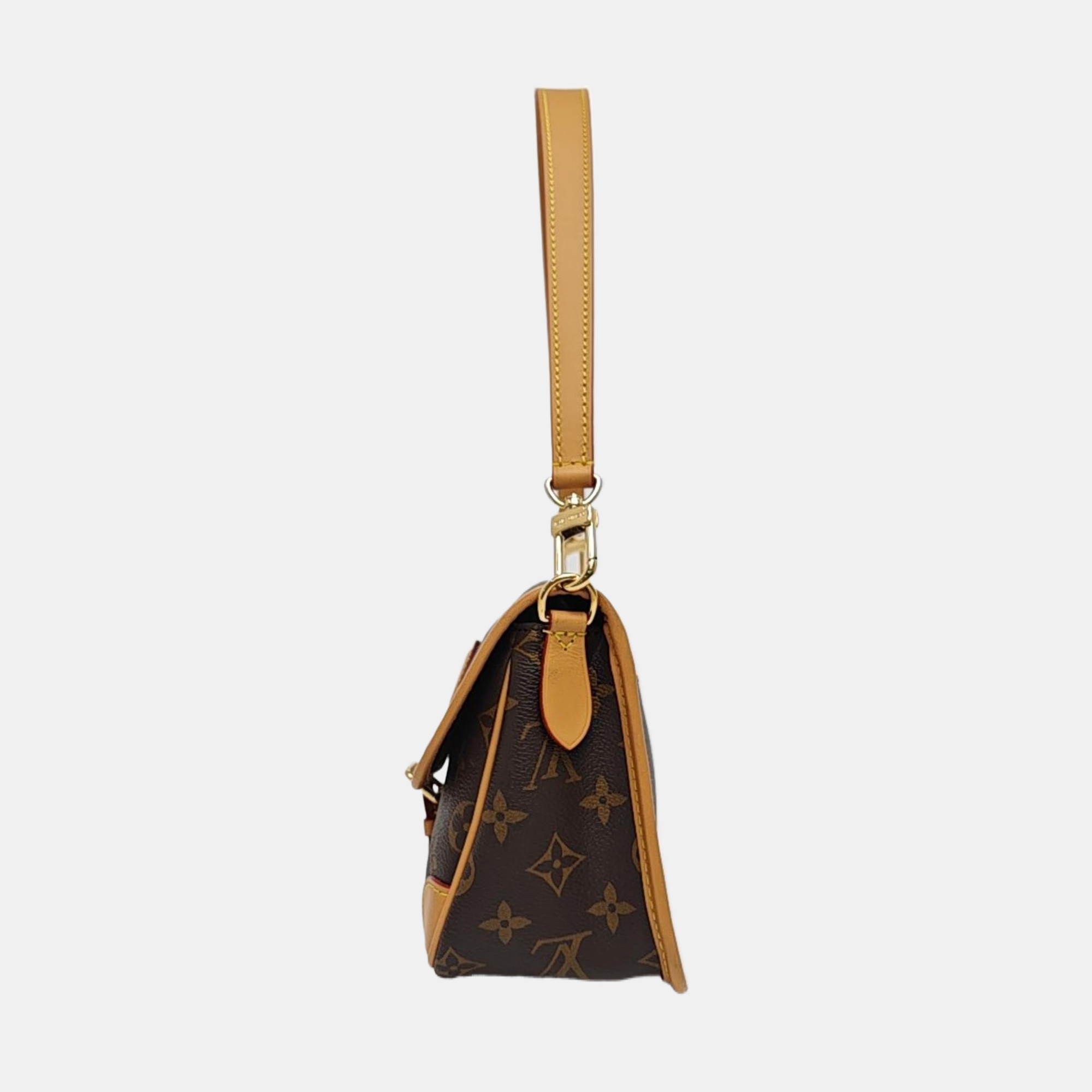 DIANE Monogram Coated Canvas Brown