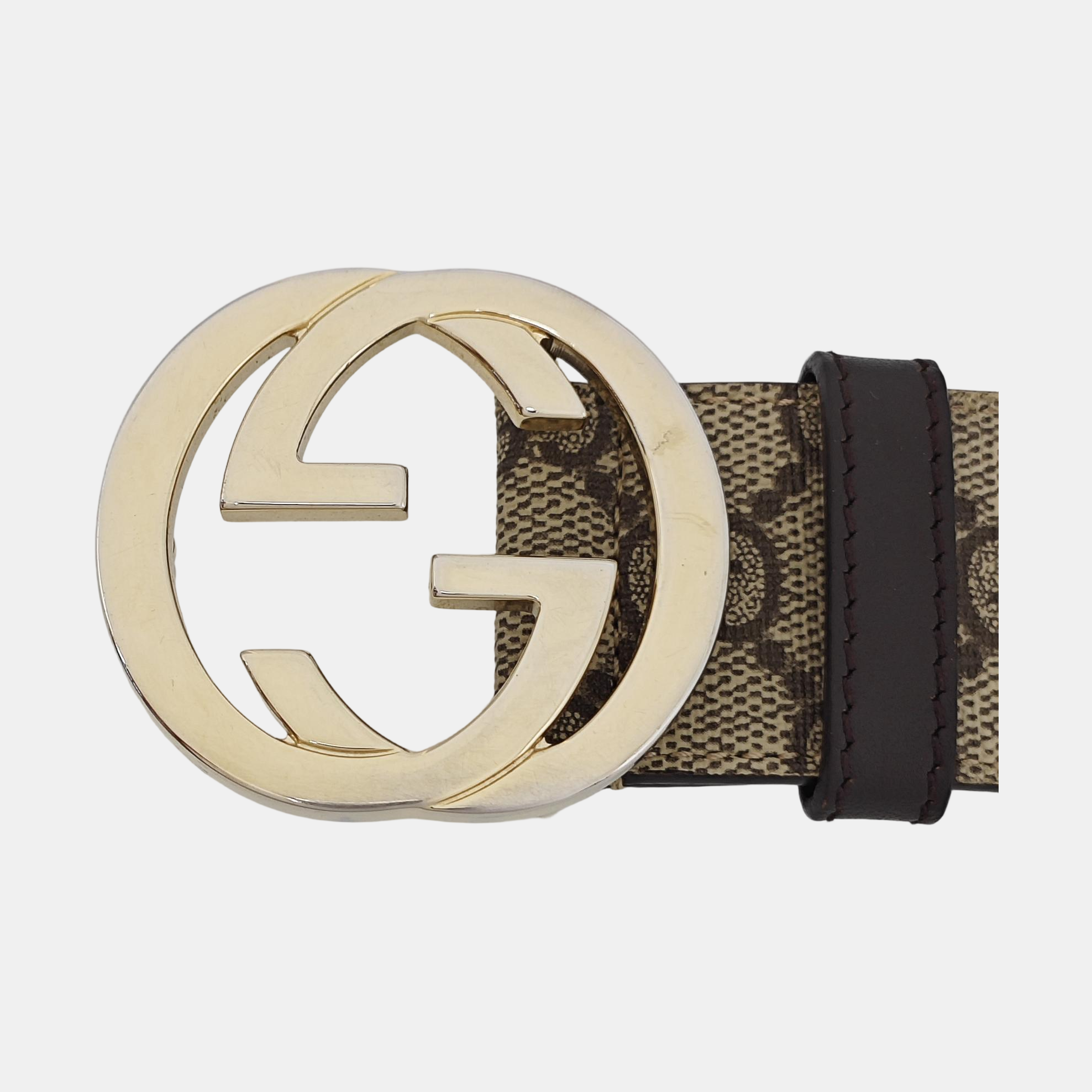 Leather Belt Beige