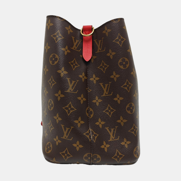 NÉONOÉ MM Monogram Coated Canvas Brown