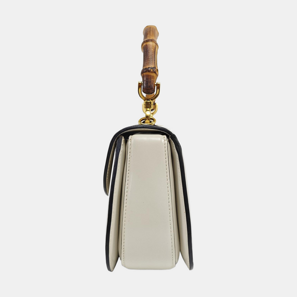 Bamboo 1947 Small Calfskin White
