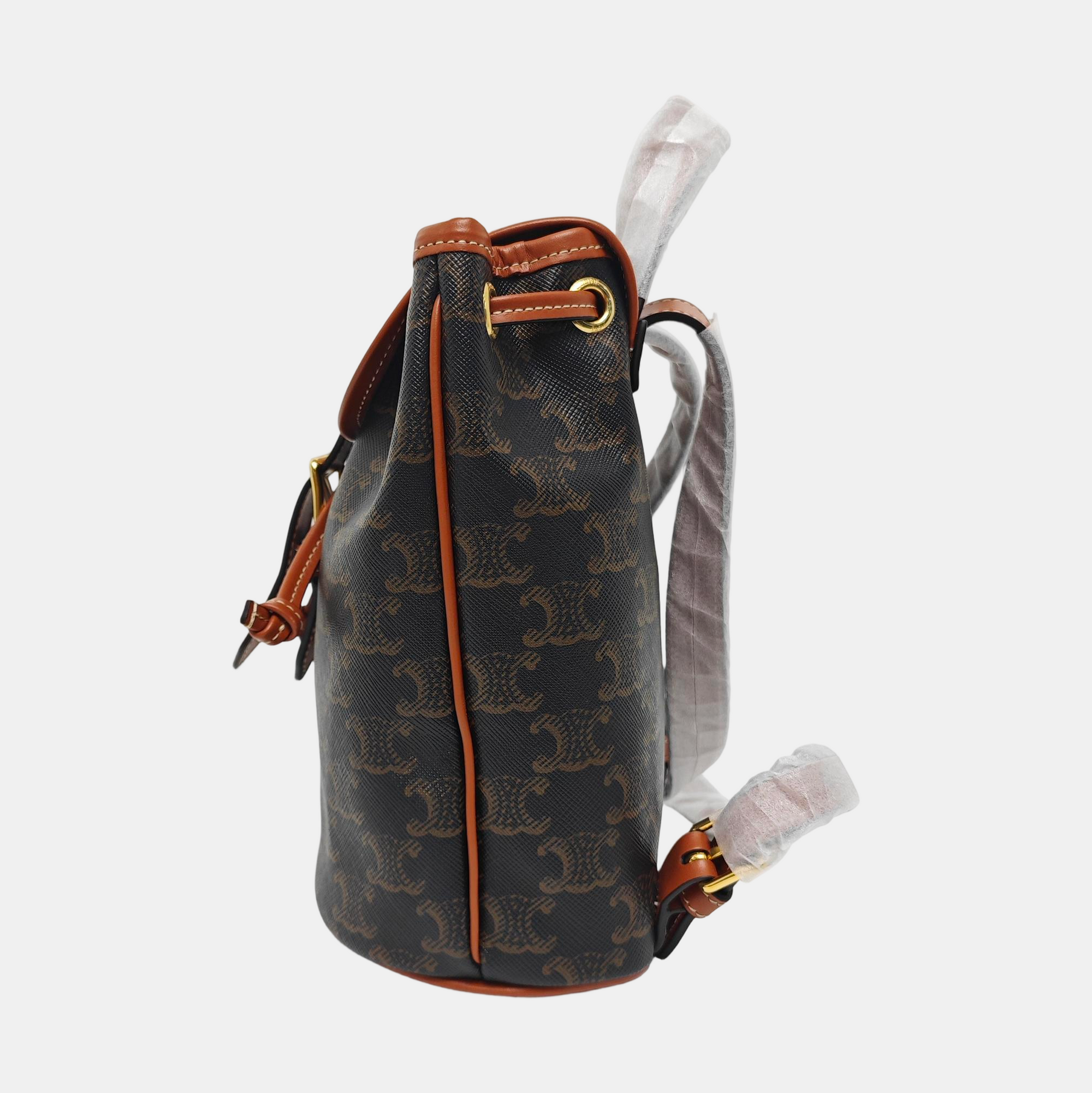 TRIOMPHE Mini Coated Canvas Brown