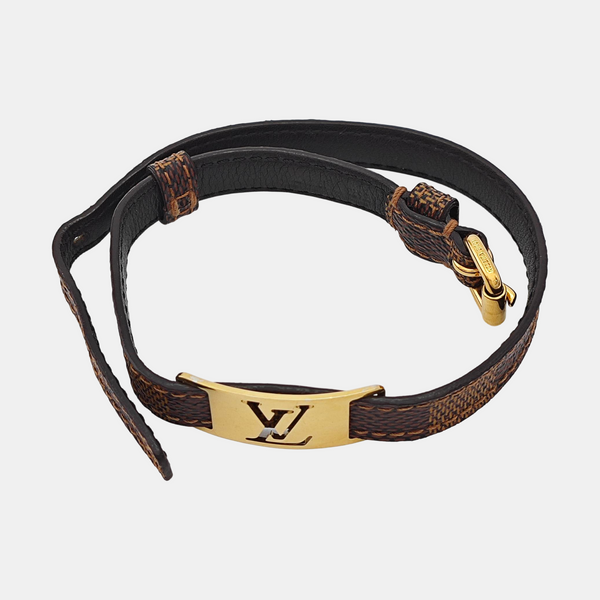 SIGN IT Leather Brown Bangle