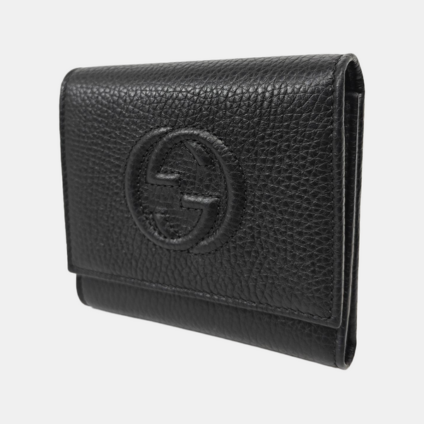 Soho Calfskin Black Wallet