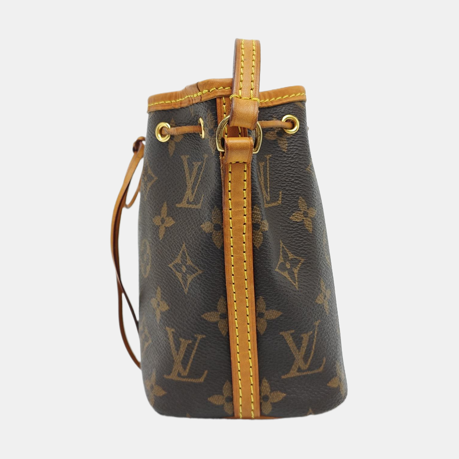 NÉONOÉ Nano Monogram Coated Canvas Brown