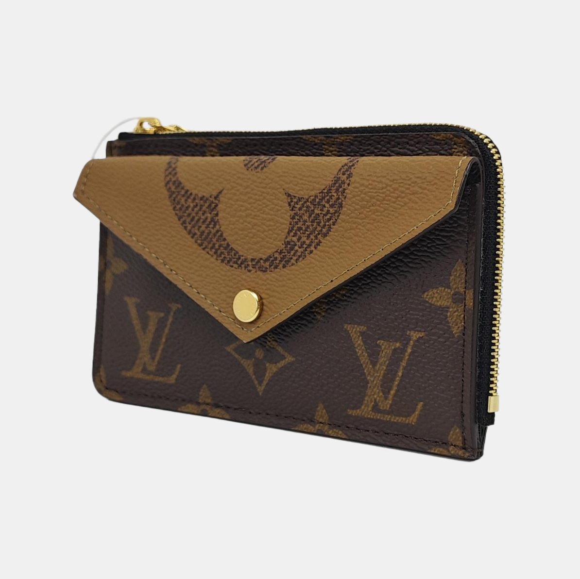 RECTO VERSO Monogram Coated Canvas Brown Coin Purse