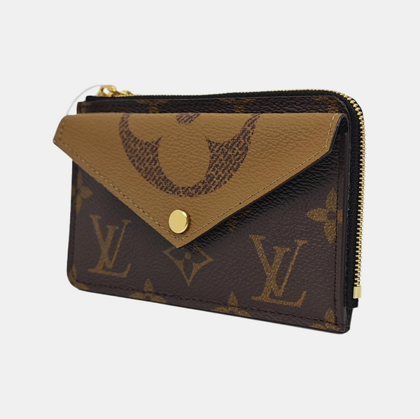 RECTO VERSO Monogram Coated Canvas Brown Coin Purse