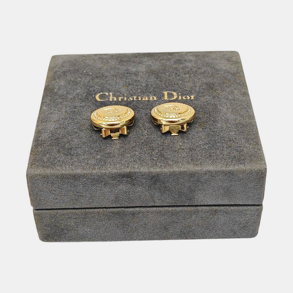 Dior Oblique Metal Gold Cufflink