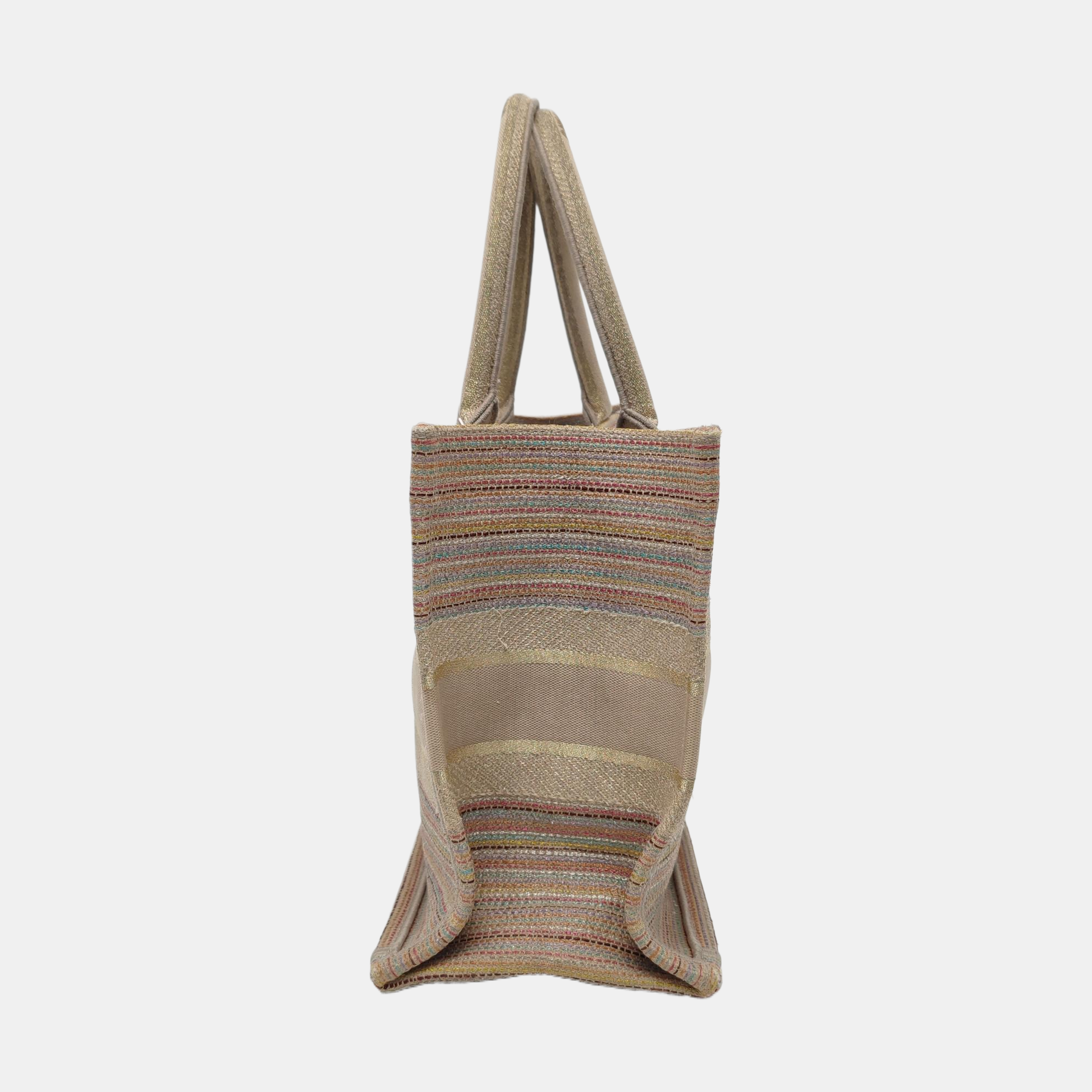 Authenticated pre-owned  Book Tote Medium Fabric Beige - Tote Bag at Looply