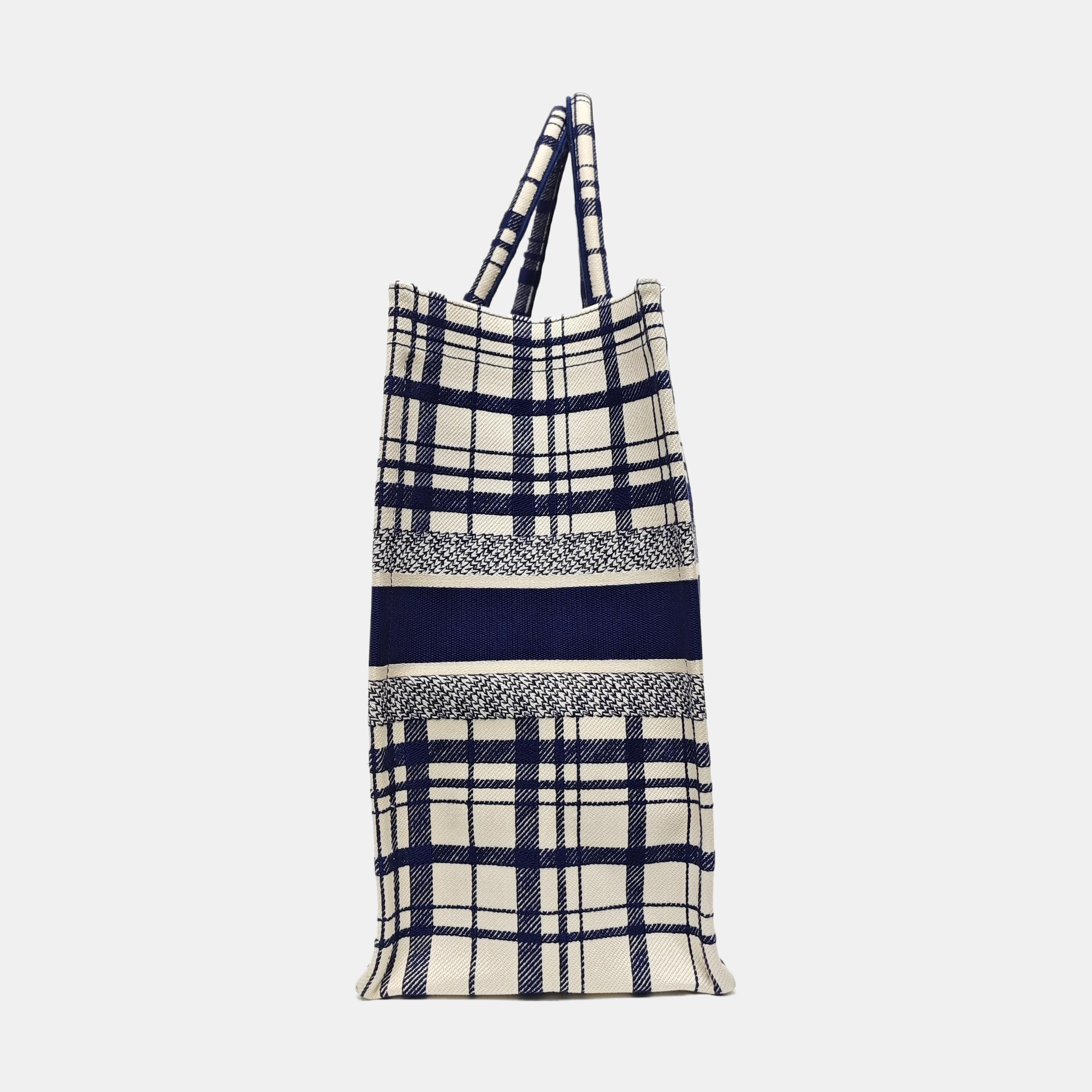 Authenticated pre-owned  Book Tote Large Canvas Blue - Tote Bag at Looply
