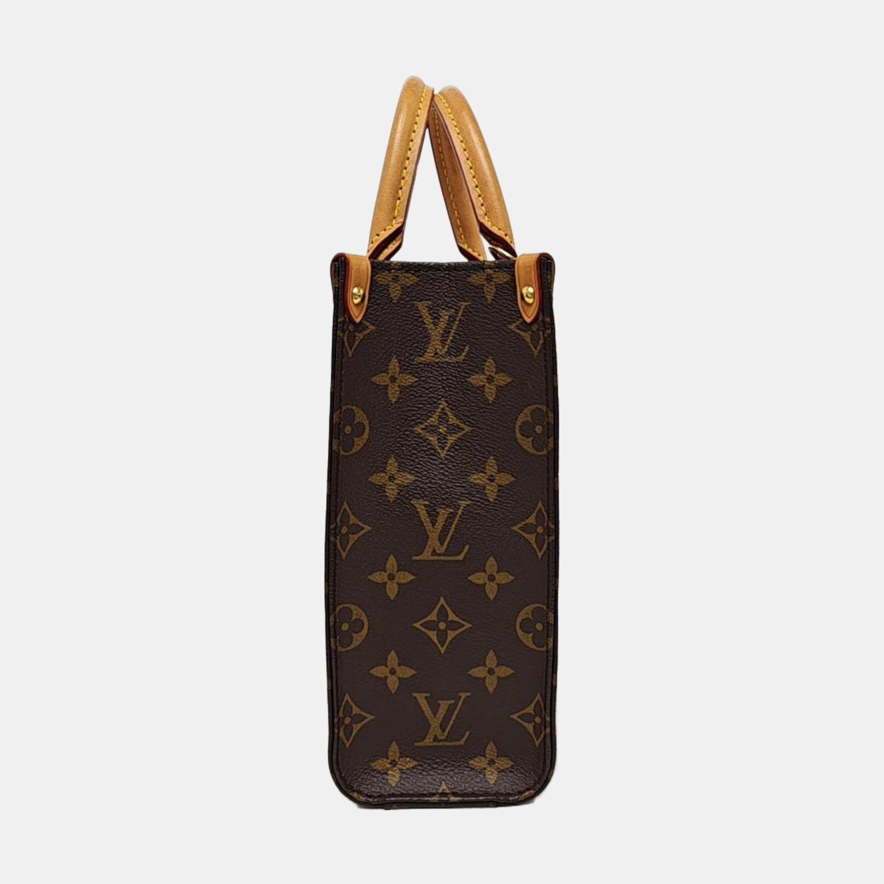 SAC PLAT BB Monogram Coated Canvas Brown