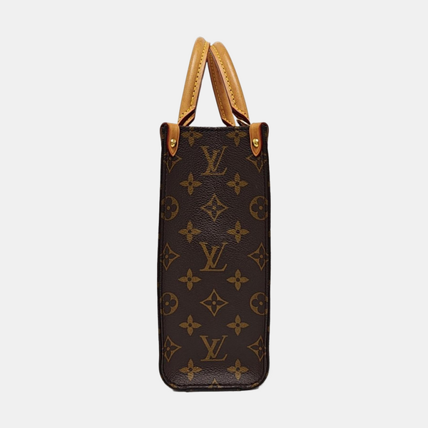 SAC PLAT BB Monogram Coated Canvas Brown