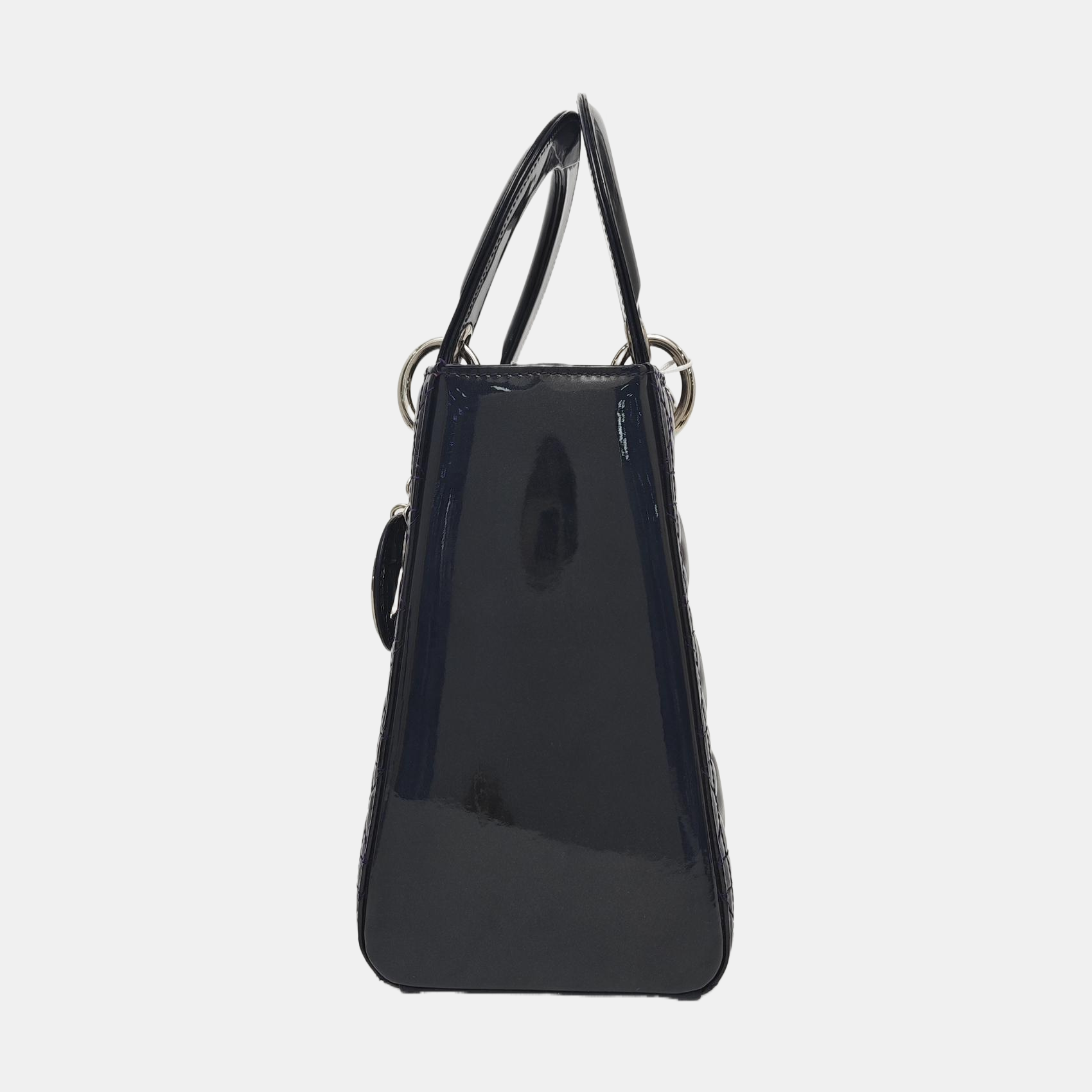 Lady Dior Medium Cannage Patent Leather Purple