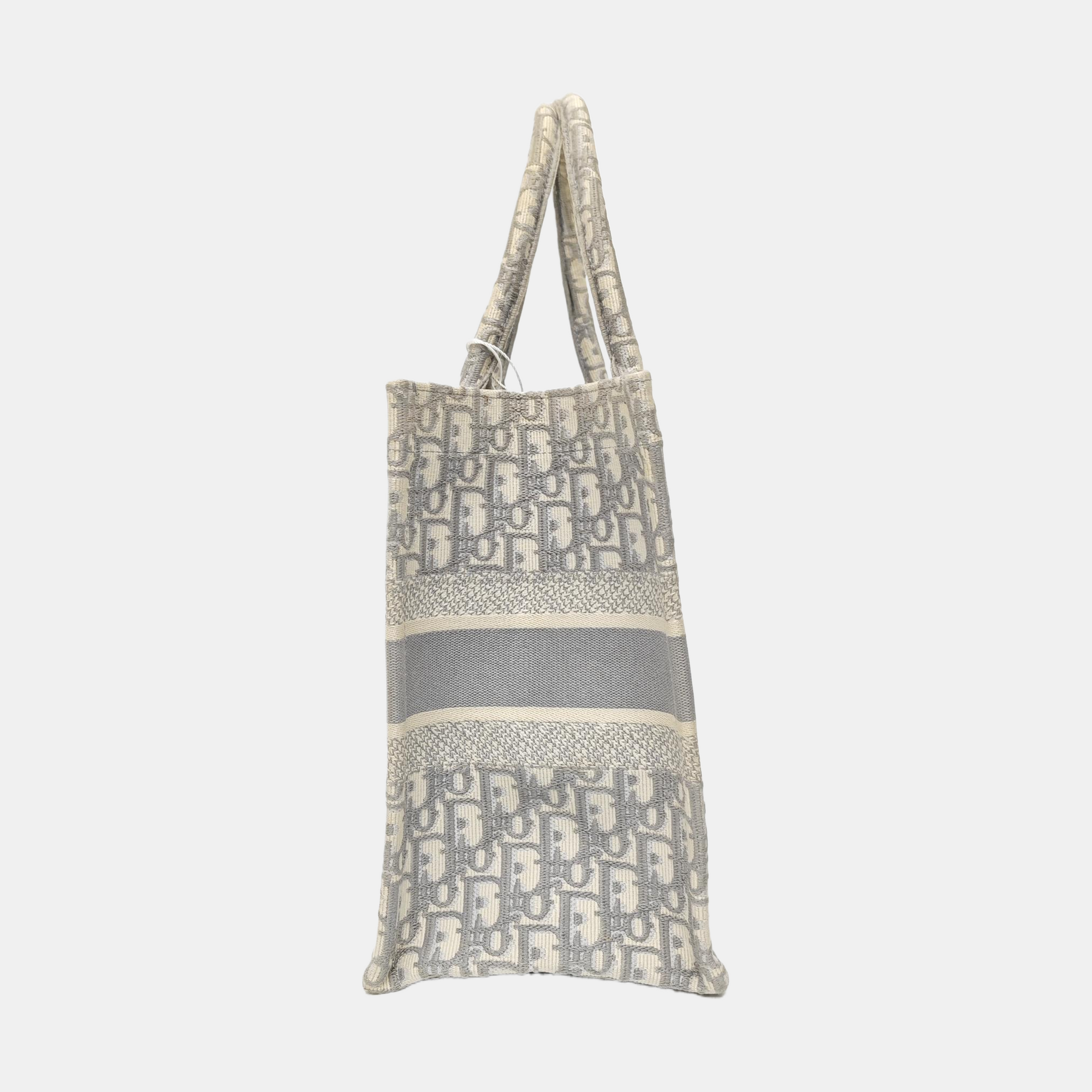 Book Tote Medium Oblique Canvas Gray