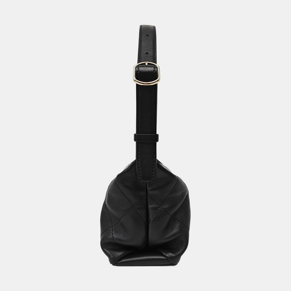 Quilted Lambskin Shoulder Bag Black