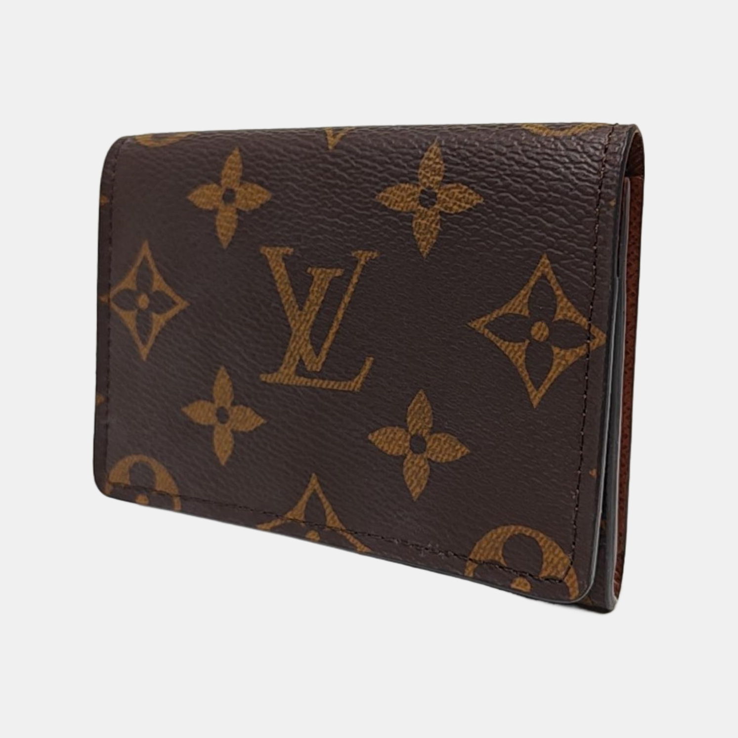 ENVELOPPE Monogram Coated Canvas Brown Wallet