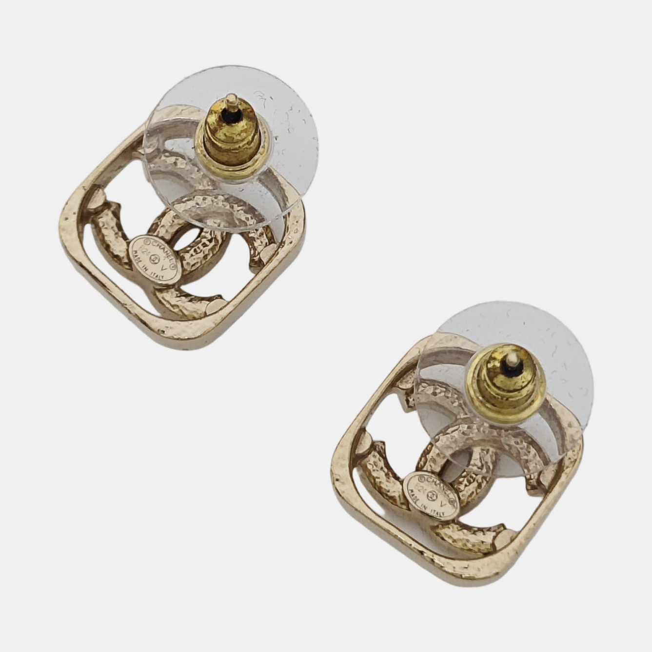 Metal Gold Stud Earrings