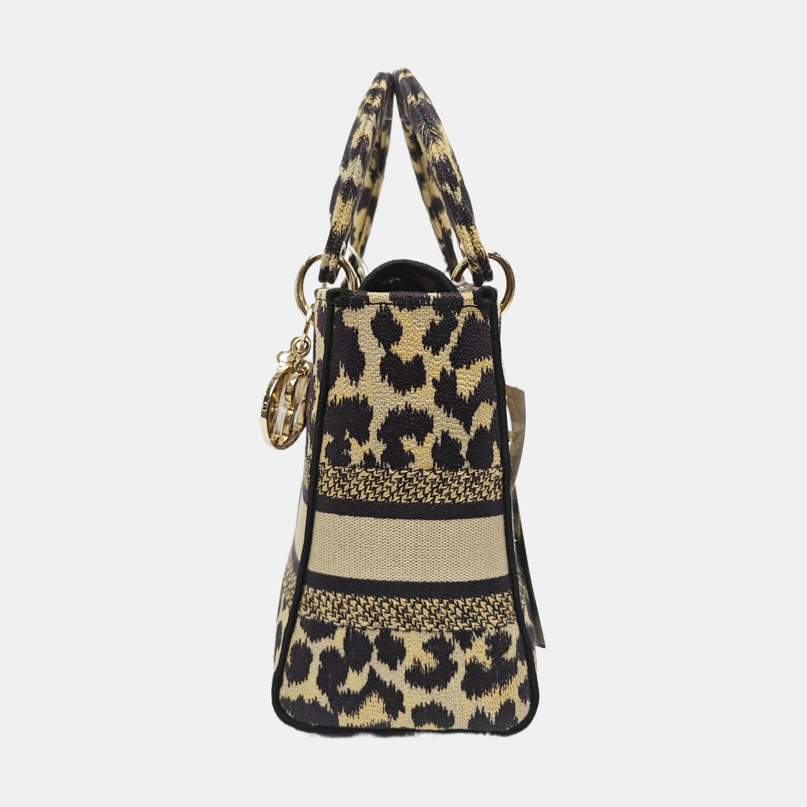 Lady Dior Medium Fabric Beige