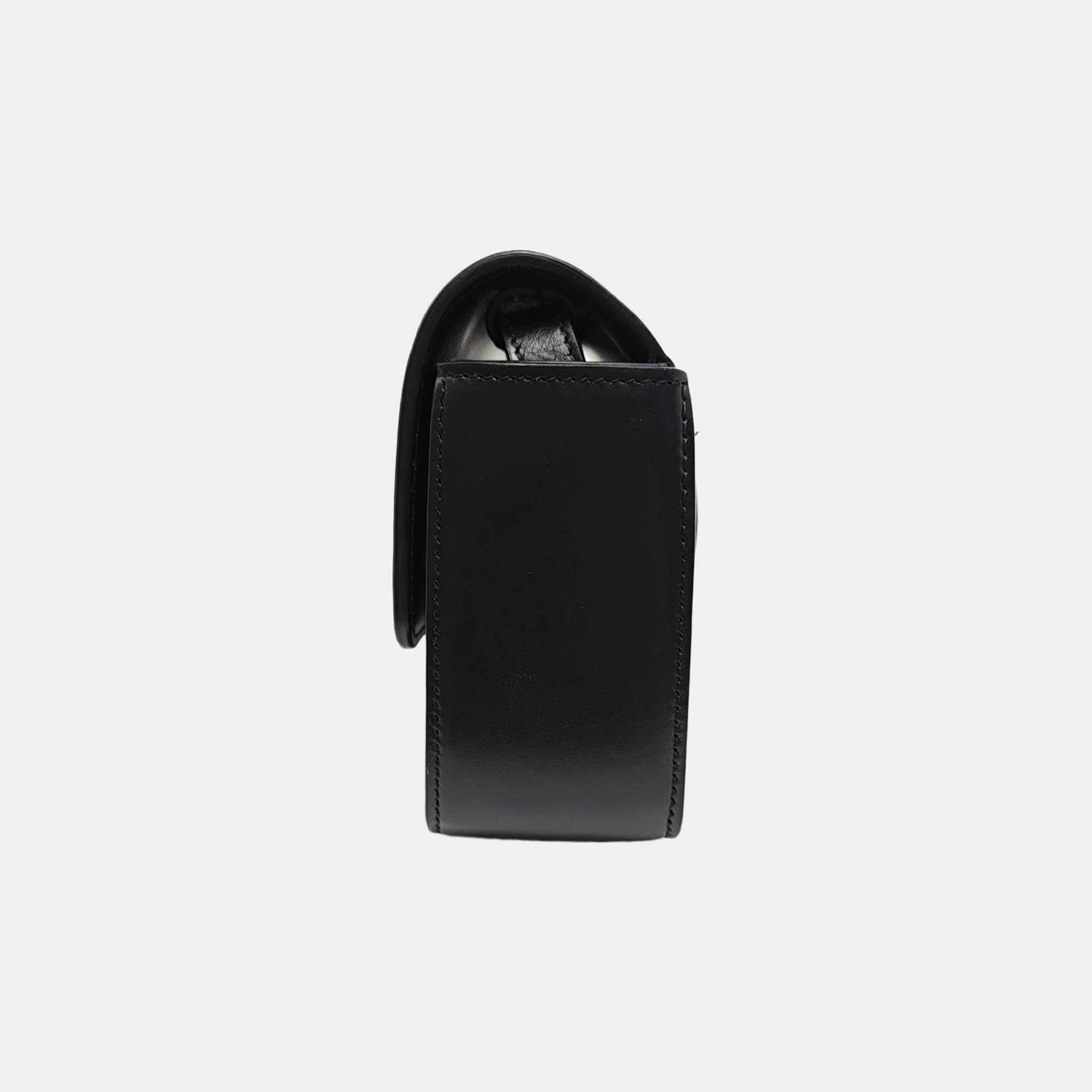 Calfskin Shoulder Bag Black