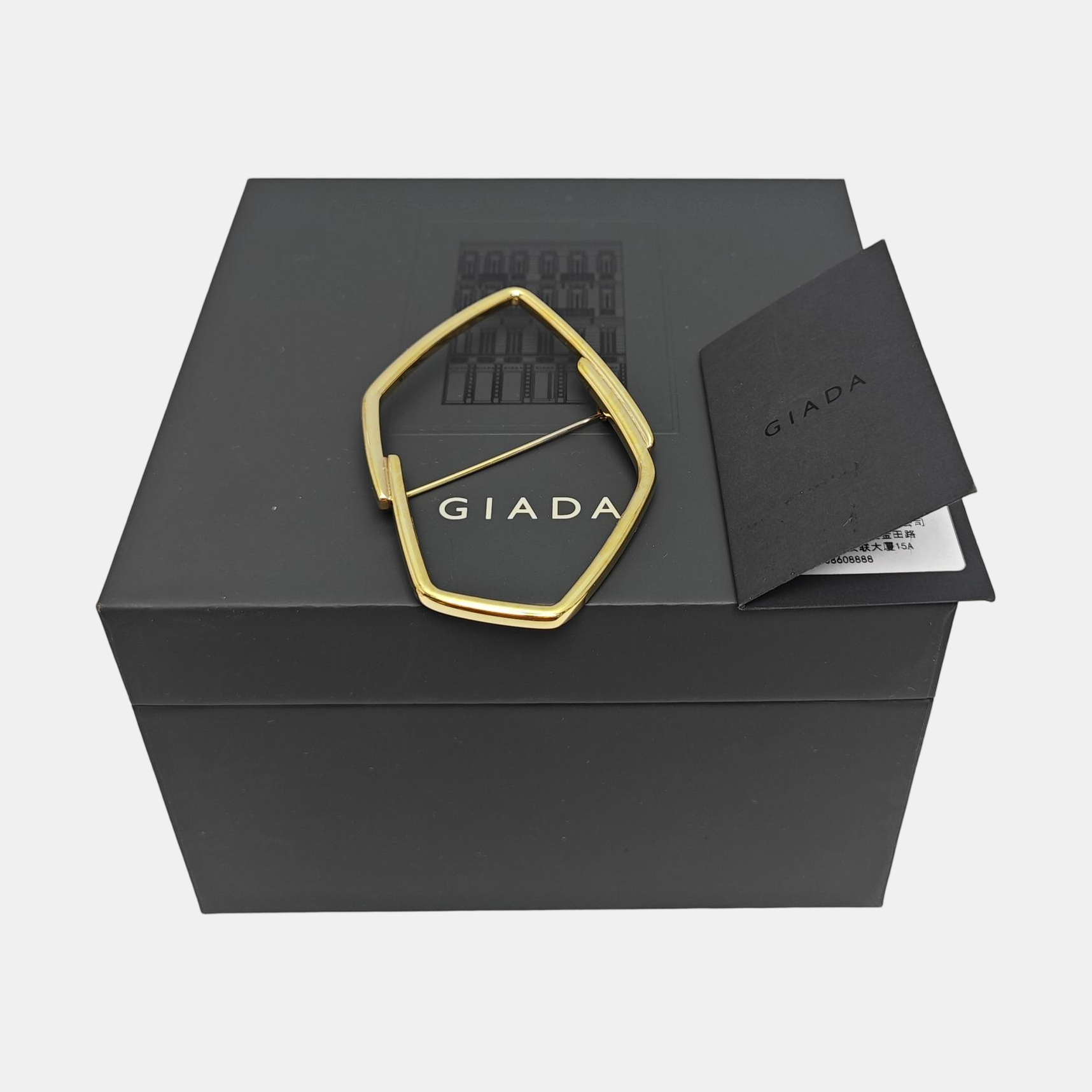 Metal Gold Brooch
