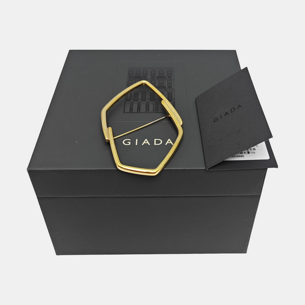 Metal Gold Brooch