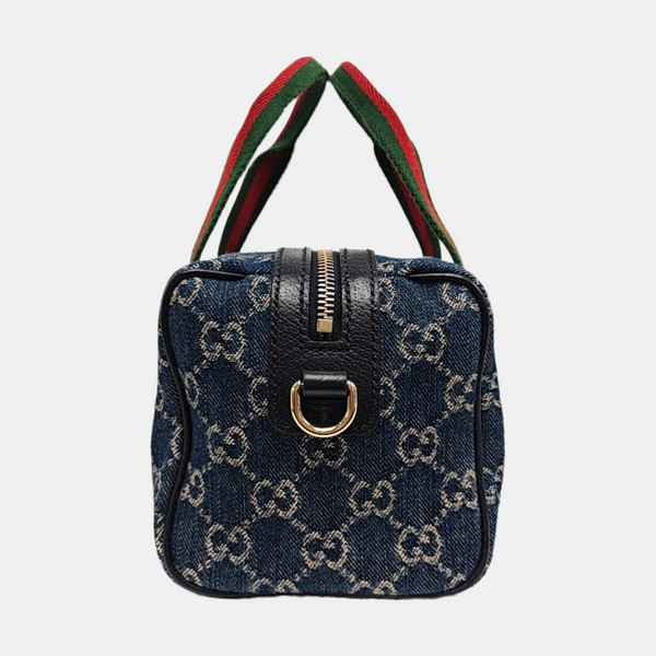 Ophidia Mini Monogram Denim Blue