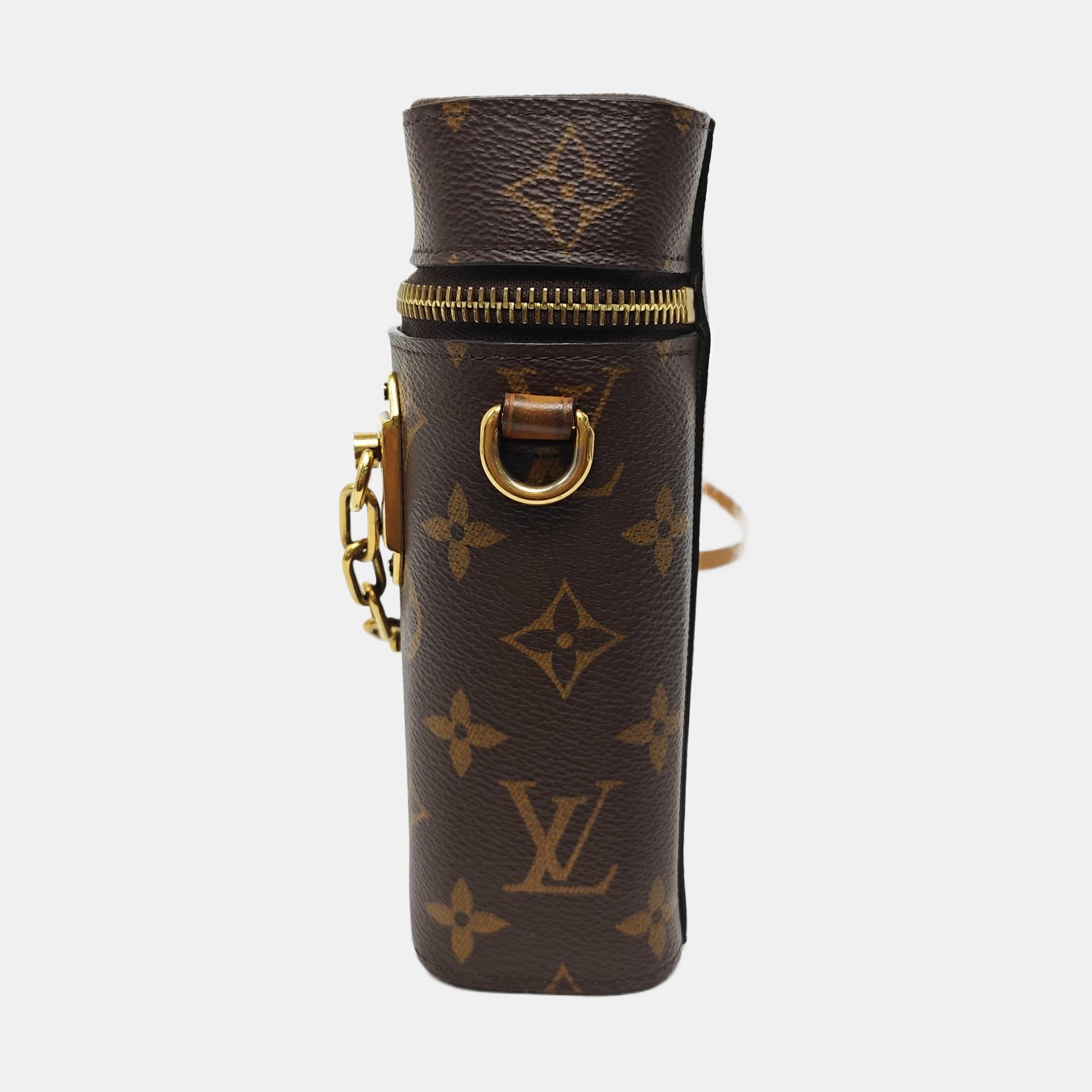 PHONE BOX Monogram Coated Canvas Brown