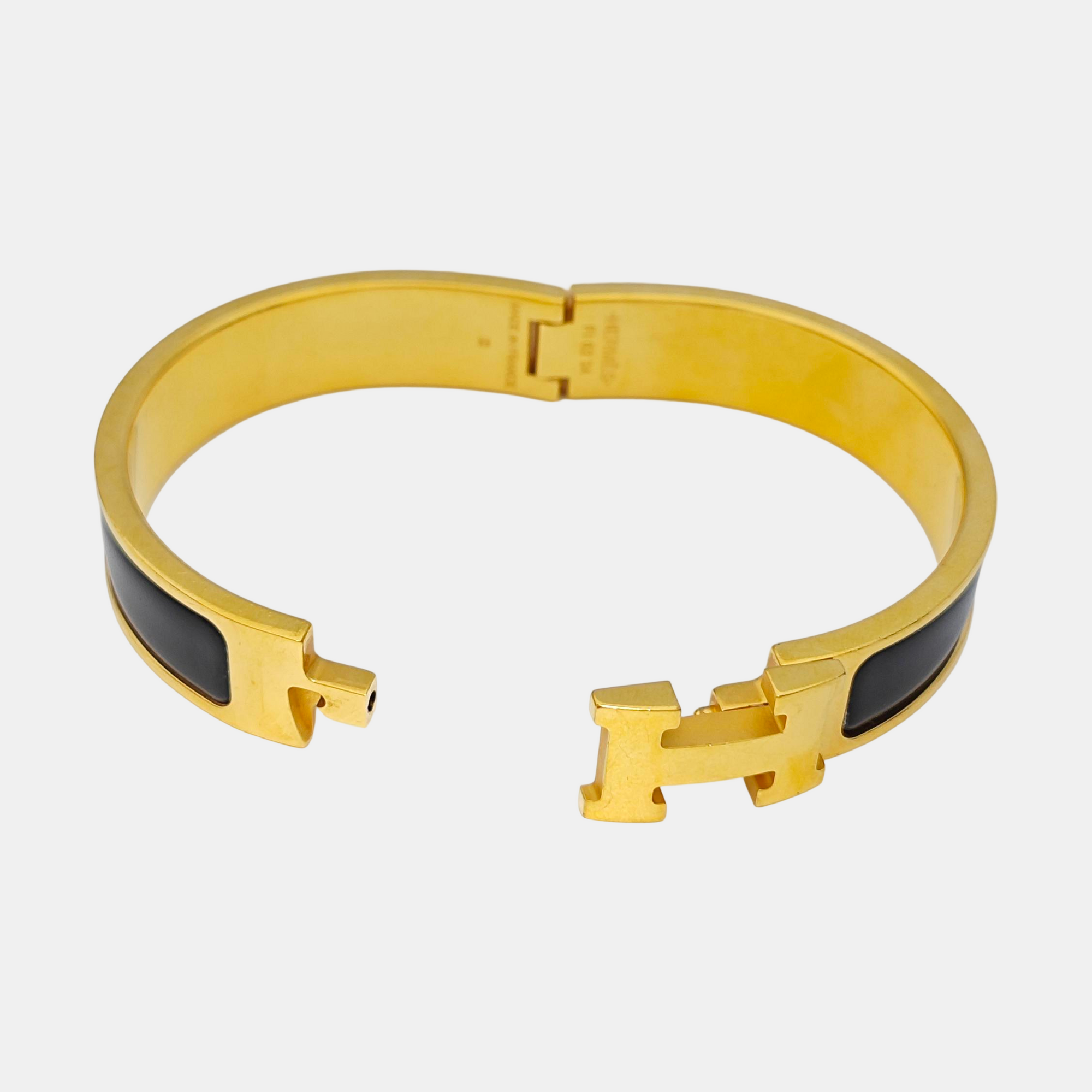 Clic H Metal Gold Bangle